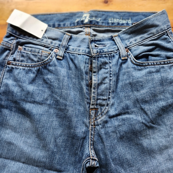 7 for all Mankind Standard Straight Leg Size 28 Inseam 32 NEVER WORN NWT - Picture 8 of 9